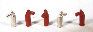 Durango Press 85 HO Scale Fire Extiguishers pkg(5)