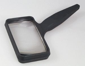 Donegan Optical 625 All Scale Classic Series Magnifiers w/Acrylic Lens & ABS handle -- 2 x 4" 5.1 x 10.2cm Rectanuglar w/Bifocal