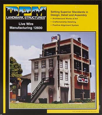 Design Preservation Models 12600 HO Scale Live Wire Manufacturing - Woodland Scenics DPM Landmark Structures(R) -- Kit - 8-7/16 x 6-27/32" 21.4 x 17.3cm