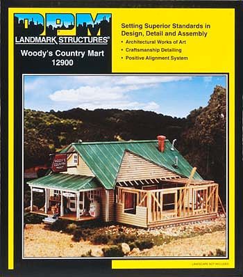 Design Preservation Models 12900 HO Scale Woody's Country Mart - DPM(R) Landmark Structures(TM) -- Kit