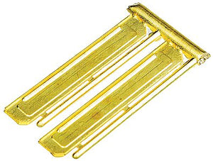 Detail Associates 101303 HO Scale Brass Sunshades -- EMD Wide-Cab Diesels pkg(2)