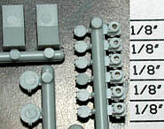 Detail Associates 1026 HO Scale Ditch Lights w/MU Stands -- SP High Type 1 Set