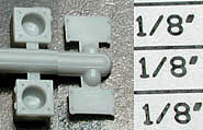 Detail Associates 1029 HO Scale Ditch Lights - Strobe Flashers -- BN Style pkg(4)
