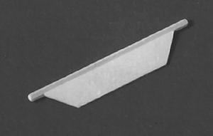 Detail Associates 1301 HO Scale Plastic Cab Sunshades -- For EMD GP and SD Units pkg(6)