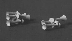 Detail Associates 1603 HO Scale Nathan Air Horns pkg(2) -- P3/P5