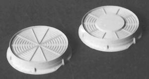 Detail Associates 2004 HO Scale Cooling Fans pkg(4) -- 48" Flat Top