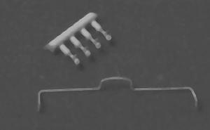 Detail Associates 2204 HO Scale Coupler Lift Bar -- With Bracket pkg(2)