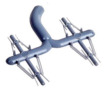 Detail Associates 2314 HO Scale Windshield Wipers -- Offset Blade/Single-Arm/Double-Arm pkg(8)