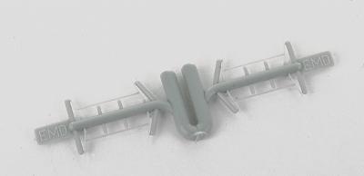 Detail Associates 2316 HO Scale Windshield Wipers -- EMD Standard Cab pkg(4)