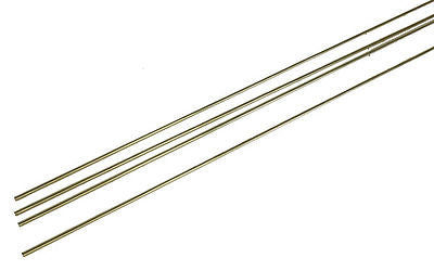 Detail Associates 2510 All Scale Round Brass Wire pkg(4) -- .040" Diameter (HO Scale 3"; N Scale 6-3/8")