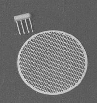 Detail Associates 2702 HO Scale Air Grilles (Photo-Etch Stainless Grille & Plastic N-B-W Castings) -- ALCO Diesels - 64" Diameter pkg(2)