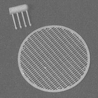 Detail Associates 2703 HO Scale Air Grilles (Photo-Etch Stainless Grille & Plastic N-B-W Castings) -- ALCO 57" Diameter pkg(2)