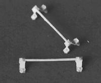 Detail Associates 6209 HO Scale Freight Car Grab Irons -- Bracket Type - 22" (Molded in Delrin) pkg(8)