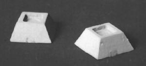 Detail Associates 7202 HO Scale Footing Piers -- Concrete pkg(12)