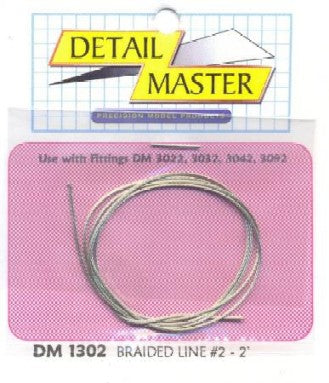 Detail Master 1302 1/24-1/25 2ft. Braided Line #2 (.025")