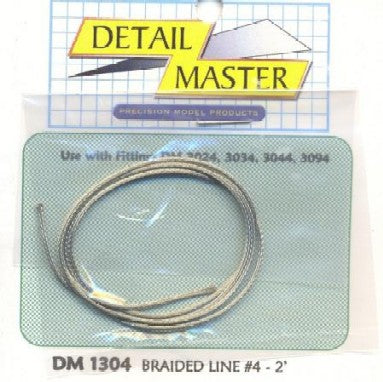 Detail Master 1304 1/24-1/25 2ft. Braided Line #4 (.045")