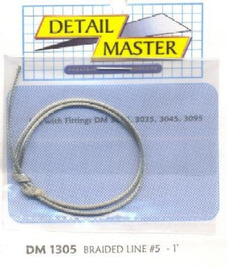 Detail Master 1305 1/24-1/25 Braided Line #5 (.060"/1ft.)