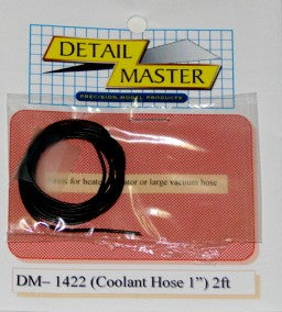 Detail Master 1422 1/24-1/25 2ft. Coolant Hose Black (1" Dia.)