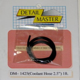 Detail Master 1425 1/24-1/25 1ft. Coolant Hose Black (2" Dia.)