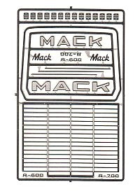 Detail Master 2562 1/24-1/25 Mack R600/R700 Truck Grille