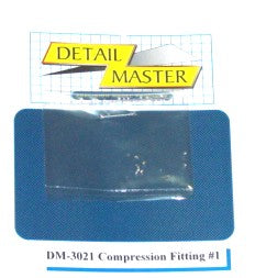 Detail Master 3021 1/24-1/25 Compression Fitting #1 (8pc)