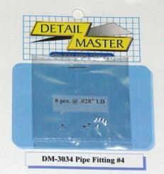 Detail Master 3034 1/24-1/25 Pipe Fitting #4 (8pc)