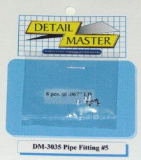 Detail Master 3035 1/24-1/25 Pipe Fitting #5 (8pc)