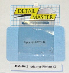 Detail Master 3042 1/24-1/25 Adapter Fitting #2 (8pc)