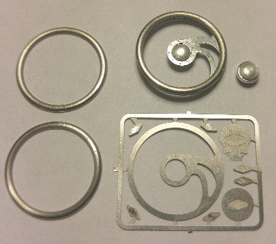 Detail Master 3124 1/24-1/25 Fury Skull Billet Steering Wheel Kit