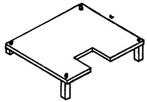 Details West 222 HO Scale Antenna Mounting Stands pkg(2) -- Style 1