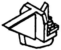 Details West 240 HO Scale Fuel Tank Brackets -- GE-Style pkg(4)