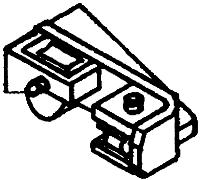 Details West 246 HO Scale Handbrakes -- Chain Pulley Beam pkg(2)