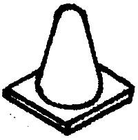 Details West 278 HO Scale Radio Antenna -- "Cone" Type pkg(2)