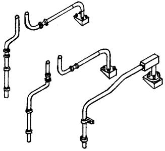 Details West 305 HO Scale Fuel Tank Details -- Drain & Vent Pipes for GE