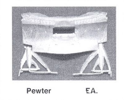 Details West 314 HO Scale Snow Plow Pilot w/Cast Coupler Cut Lever -- Great Northern, Northern Pacific, etc.