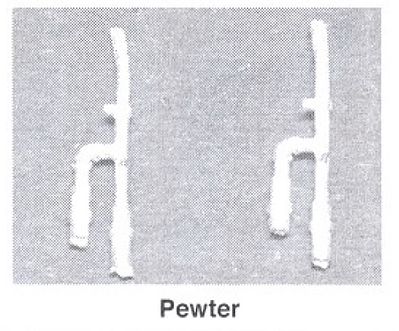 Details West 349 HO Scale Fuel Tank Vent Pipe pkg(2) -- Dual Pipe Type - Southern Pacific, Others