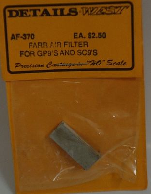 Details West 370 HO Scale Air Filter - FARR -- GP9/SD9