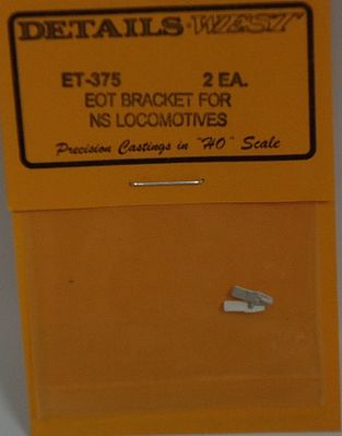 Details West 375 HO Scale End-of-Train (EOT) Device Bracket for Locomotives -- Norfolk Southern-Style pkg(2)