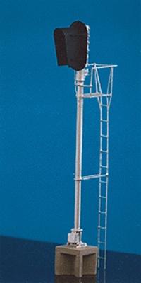 Details West 939 HO Scale General Railway Signal Style D Block Signal - Assembled -- 3 Aspect w/Snow Shield