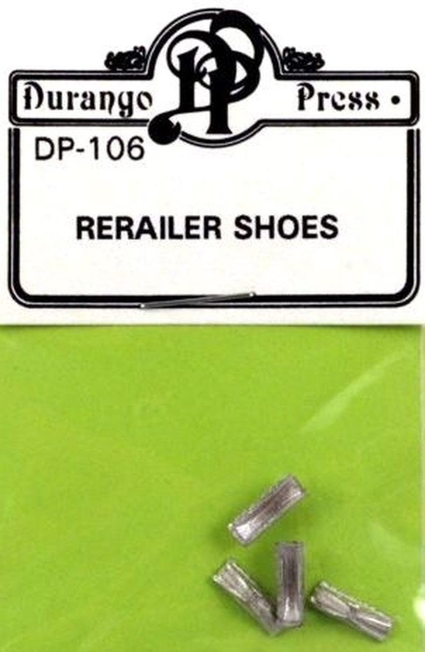 Durango Press 106 HO Scale Miniature Tools -- Rerailer Shoes pkg(4)