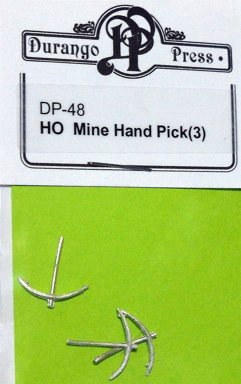 Durango Press 48 HO Scale Mine Hand Pick pkg(3)