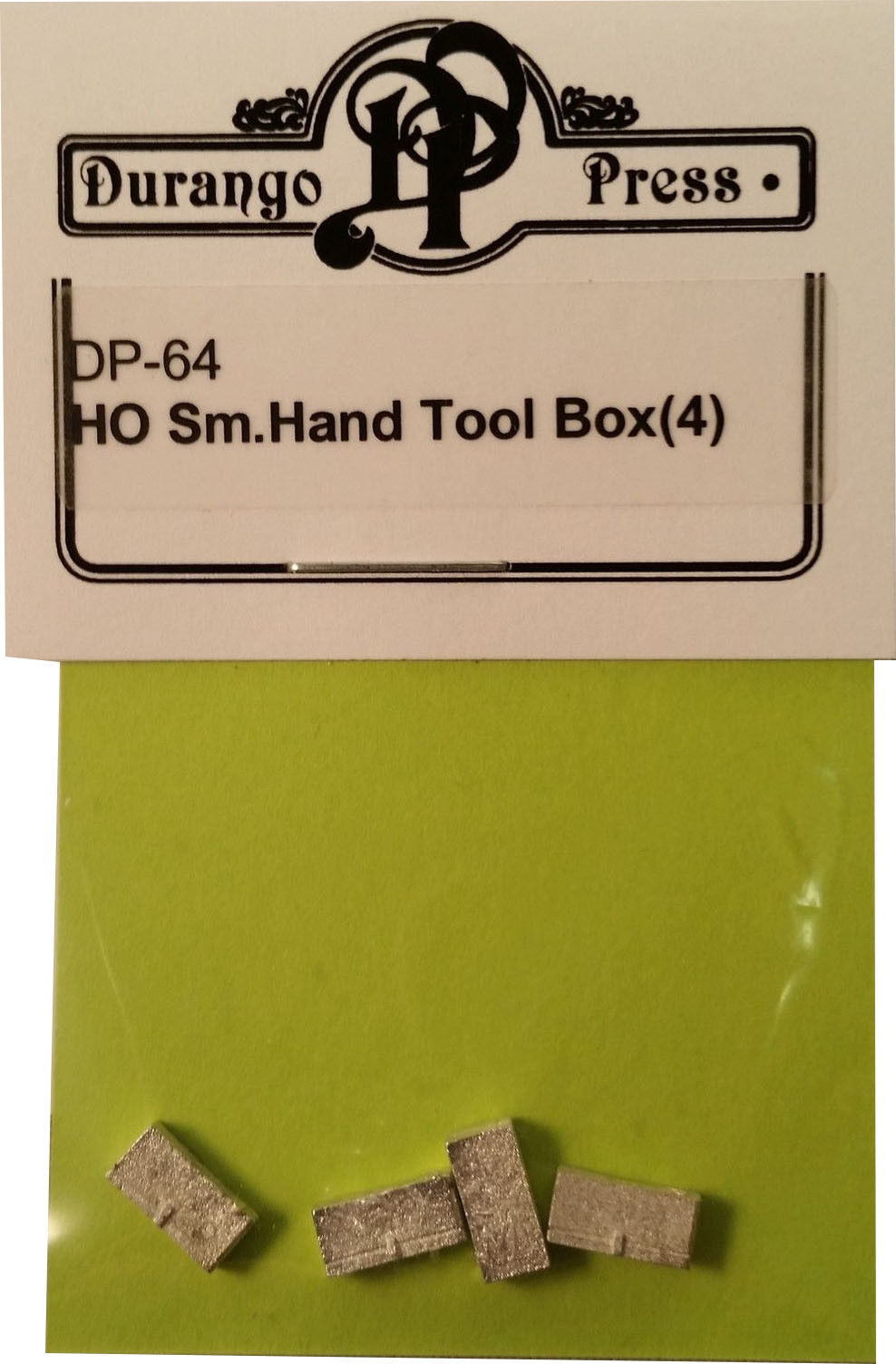 Durango Press 64 HO Scale Small Hand Tool Box pkg(4)