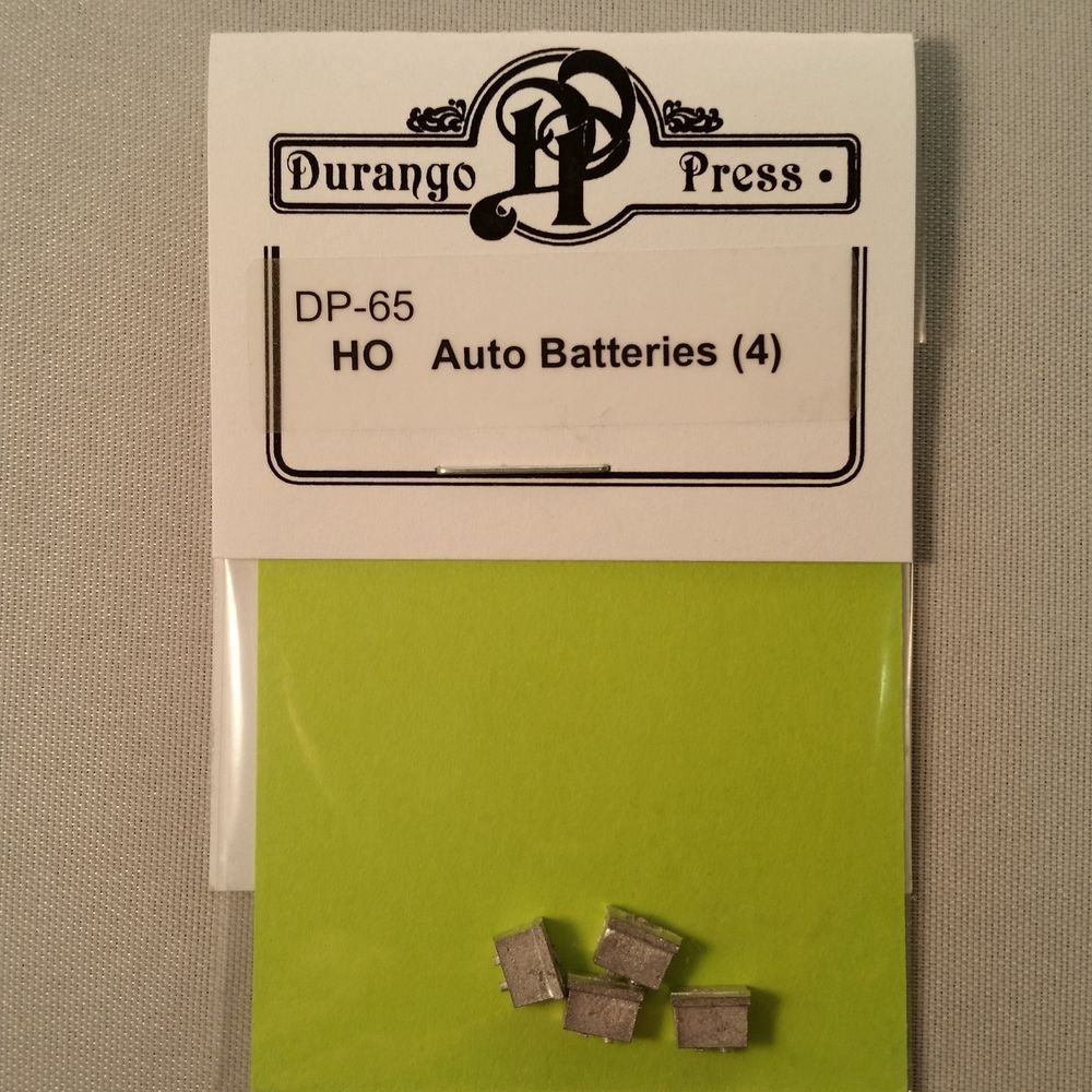 Durango Press 65 HO Scale Auto Batteries pkg(4)