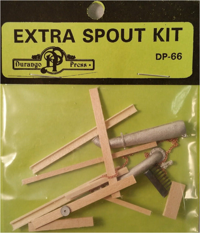 Durango Press 66 HO Scale Water Tank Extra Spout Kit -- 1-1/2 x 5/8" 4 x 1.7cm