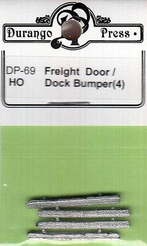 Durango Press 69 HO Scale Freight Door & Dock Bumper pkg(4)