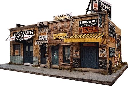 Downtown Deco 1000 HO Scale Addams Avenue - Part One -- Kit - 5 x 9" 12.7 x 22.5cm