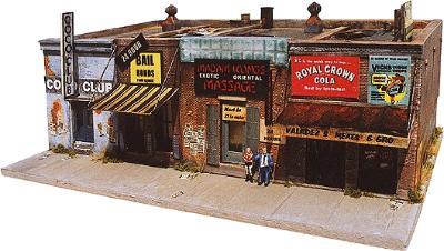 Downtown Deco 1002 HO Scale Addams Avenue - Part Two -- Kit - 10 x 5" 25.4 x 12.7cm