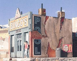 Downtown Deco 1029 HO Scale Bingo's Pool Hall -- Kit