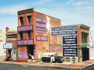 Downtown Deco 1048 HO Scale Coming and Going -- Kit