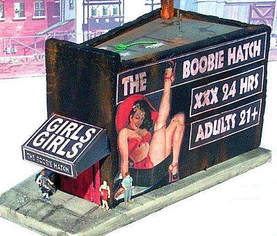 Downtown Deco 1063 HO Scale The Boobie Hatch -- Cast-Hydrocal Kit - 6 x 4" 15.2 x 10.2cm